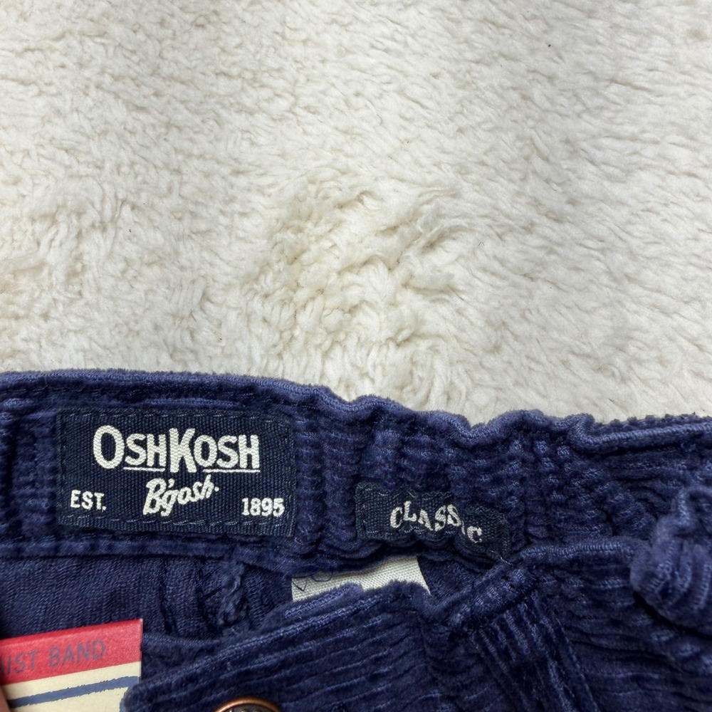OshKosh Bgosh 6 Months Navy Blue Corduroy E-Z Adjust Waist Pants Classic - Picture 6 of 7